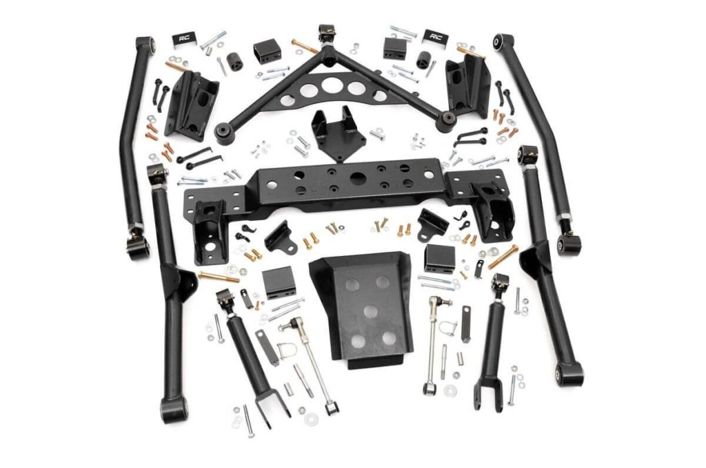 4″ Rough Country Long Arm Upgrade Kit Pro Suspension – Jeep Grand ...